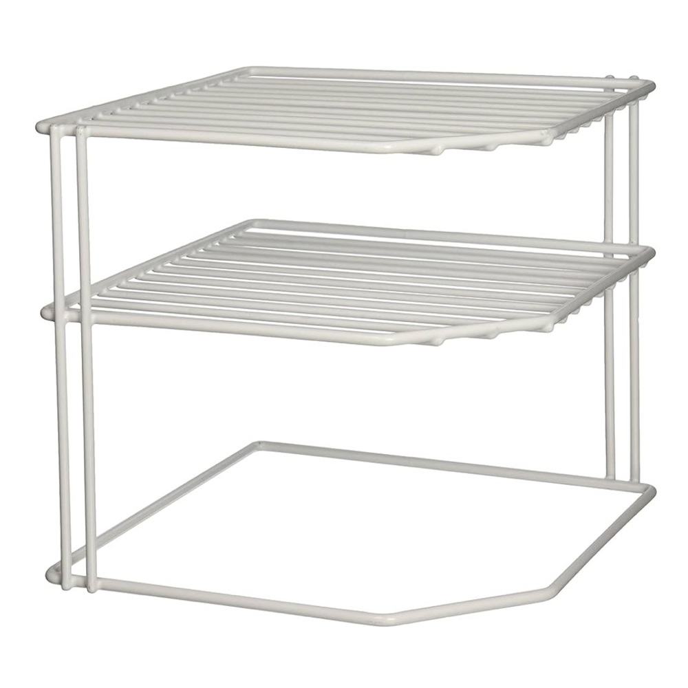 GRAYLINE 40316, Corner Helper Shelf, White
